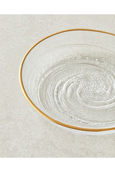 English Home Maya 13 cm Gold Glass Snack Bowl