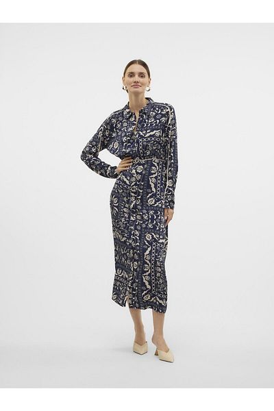 Vero Moda Hemdblusenkleid VMGIDDE Langes Kleid
