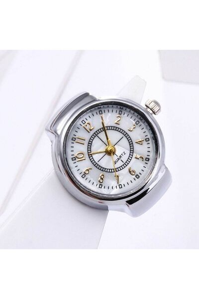 QUARTZ Gold Color Mini Watch Ring, Ring Watch, Finger Watch, Tiny Ring Watch, Gold Ring Watch Compass Watch