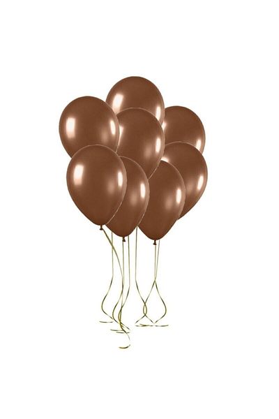 HKNYS 10 Brown Balloons, Flying with Helium-Birthday-party-quality Balloons