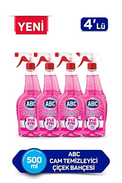 ABC Cam Temizleyici Çiçek Bahçesi 500ml X4