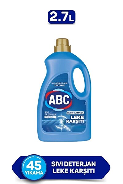 ABC Leke Karsıtı Sıvı Çamaşır Deterjan 2,7 Lt