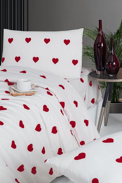 Loova Set cuvertură de pilota Heart pentru cuplu
