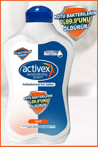 Activex Antibacterial Liquid Soap Active 2x1.5 Lt 500 ml