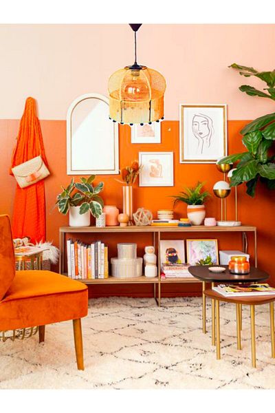 C&A&B KUZEY AVİZE Orange Wicker Rope Wrapped Pompom Design Pendant Lamp Chandelier