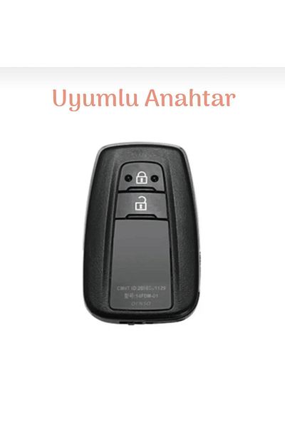 emii auto spare parts Toyota Old Case - C-Hr Camry Prius Prado Rav4 Key Case, Black/Red