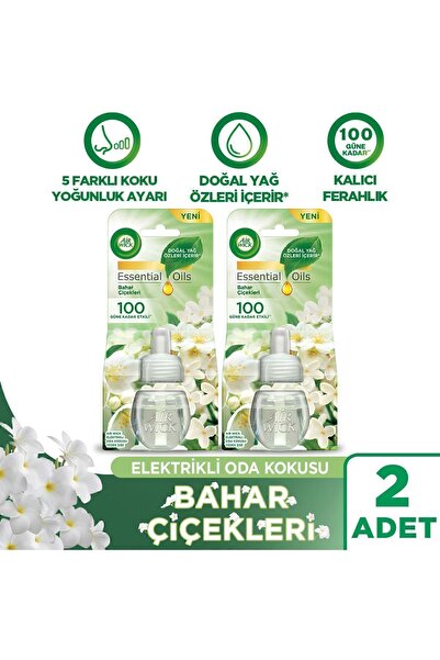 Air Wick Elektrikli Oda Kokusu Yedek Şişe Seti x6 (Bahar Çiçekleri x2 - Temizliğin Esintisi x2 - Lav