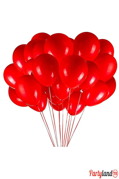 PartylandTR 25 Adet Kırmızı Balon