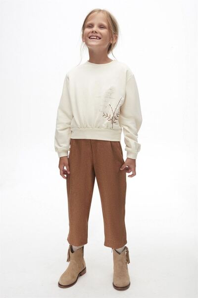 nk kids Παντελόνι Leo Girl - Camel 57507