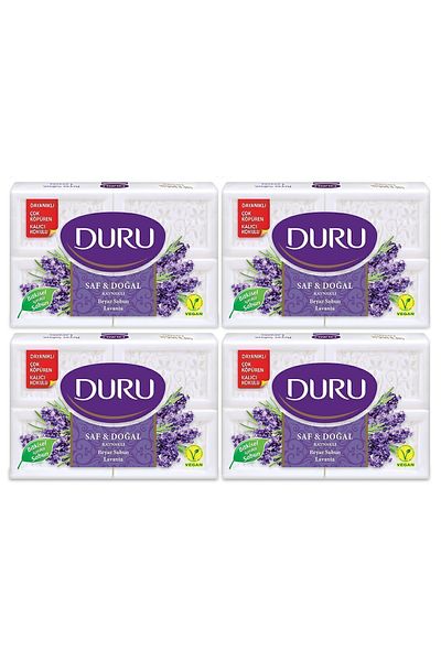 Duru Pure & Natural Welded Lavender 16 Pieces White Soap 4x600gr