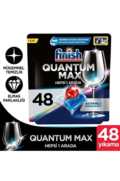 Finish Quantum Max Bulaşık Makinesi Deterjanı  Kapsül Tablet  48 Adet
