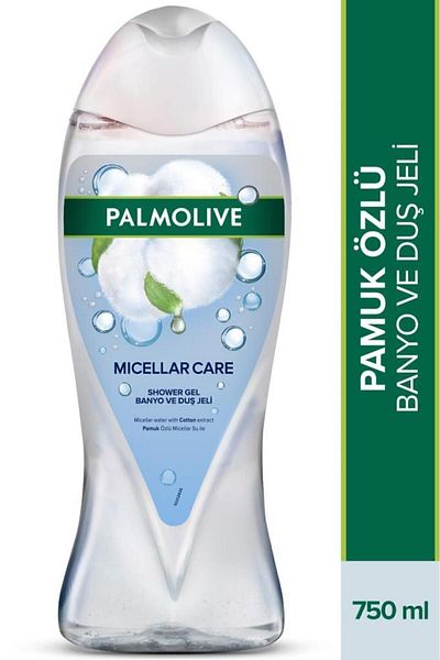Palmolive Micellar Care Bath and Shower Gel with Cotton Essence Micellar Water 750 ml