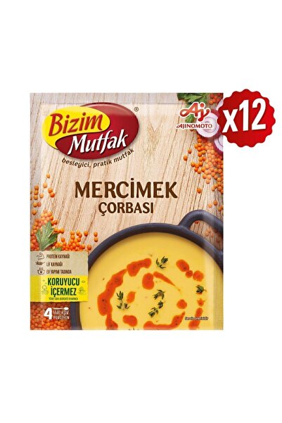 Bizim Mutfak Mercimek Çorbası 72 Gr 12'Li Paket