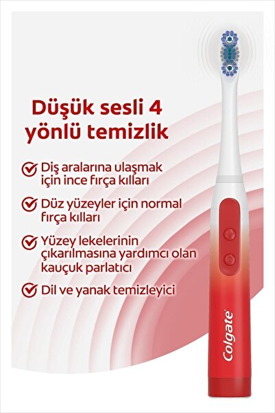 Colgate 360 Sonic Optic White Pilli Beyazlatıcı Yumuşak Diş Fırçası