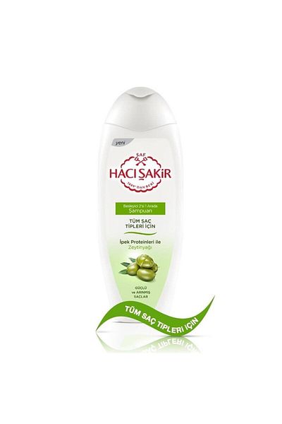 Hacı Şakir Olive Oil Nourishing - for All Hair Types, Set of 2 in 1 Shampoo, 500 ml