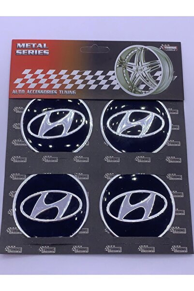 GultekinShop Hyundai Jant Kapağı Göbek Arması Etiketi Yapıştırma 60mm
