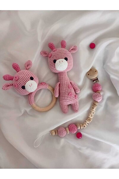 msl masal hobi evi Amigurumi Minis Zurafa Yenidogan Seti