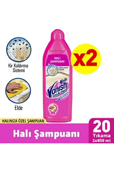 Vanish Halı Şampuanı Elde 850 ml x 2
