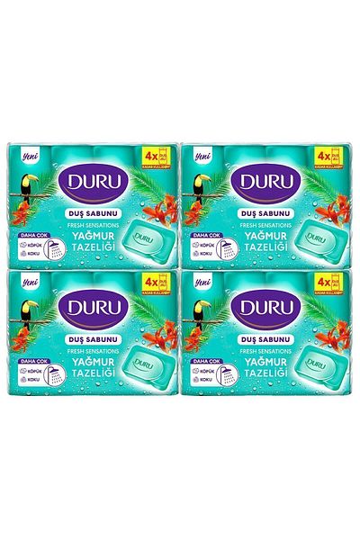 Duru Fresh Sensations Rain Freshness 16 Pieces Shower Soap 4x600 gr