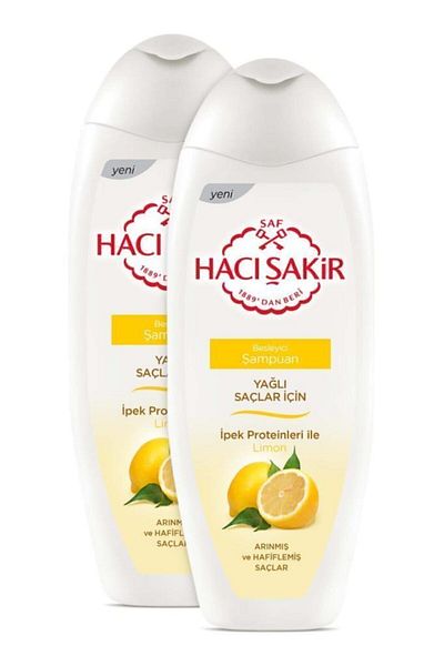 Hacı Şakir Lemon Nourishing 500 ml x2 Pieces - Shampoo for Oily Hair