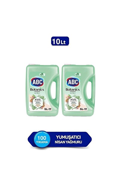 ABC Çamaşır Yumuşatıcısı Botanics Nisan Yağmuru 5 Litre X 2