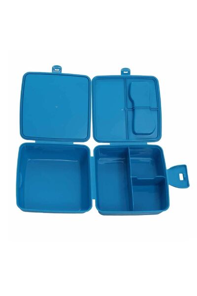 SPIDERMAN Cutie de prânz din plastic albastru - 4 compartimente (OTTO-42574)