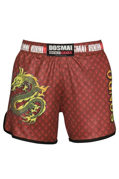 DO-SMAI Dragon Printed Sanda Fitness Boxing Muay Thai Training Shorts - Vss260