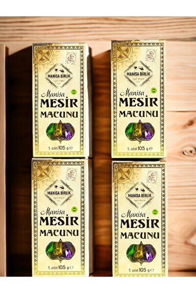 MANİSA BİRLİK Mesir Macunu Çubuk 5 Li Paket 4 Adet