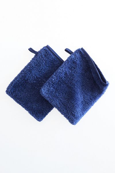 Misev 2 Pieces Blue Soft Bath Loofah