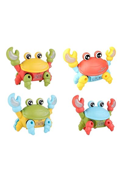 Şirin Oyuncak Dünyası Yürüyen Yengeç Ipli Işıklı Müzikli Emeklemeye Ve Yürümeye Yardımcı