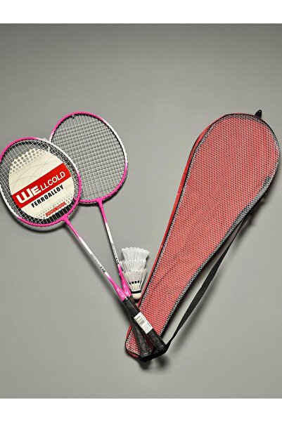 WELLCOLD 2 Adet Profesyonel Badminton Raketi Deluxe Badminton Çantası Seti + ...