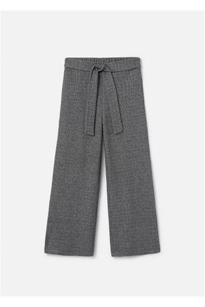 MAYORAL Pantaloni tricotați pentru fete jacquard gri - 7552