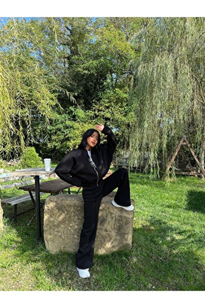 Club Floral Fashıon 3 fonalas Compact Raster Palazzo és Cardigan tréningruha szett