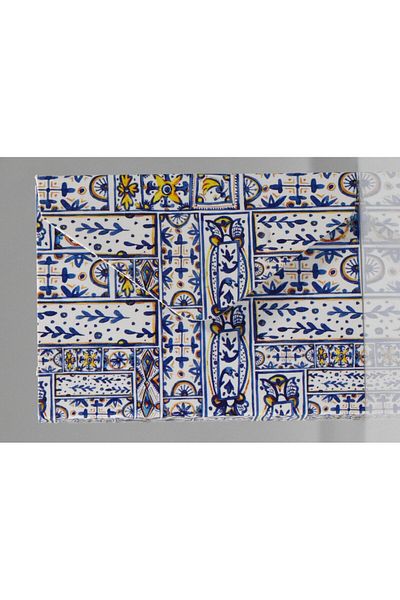 4nio Mini caiet de scrisori - Blue Tile