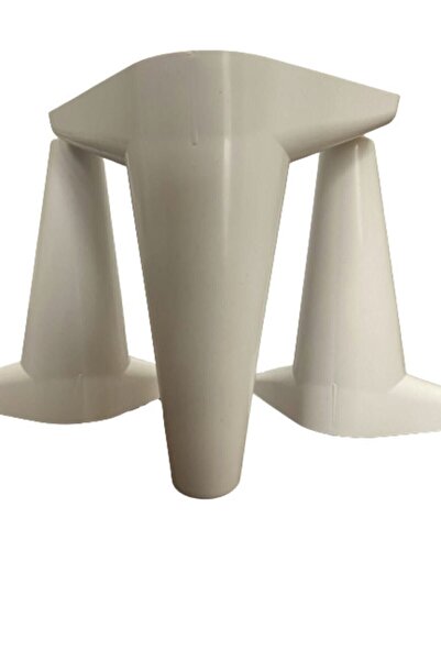 EnesBeyy L Tabanlı Beyaz Zirve 15cm Ayak (2 Adet) Baza-sehpa-koltuk-kanepe-çekyat-dolap-mobilya Ayağı