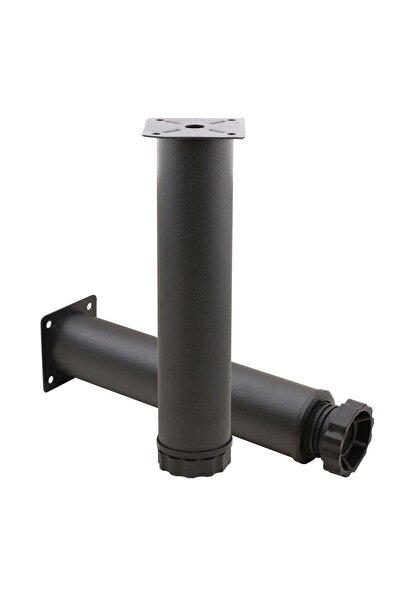 Badem10 25 Cm Metal Negru - Mobilier de arțar reglabil Canapea Fotoliu Baza de ridicare Suport picior