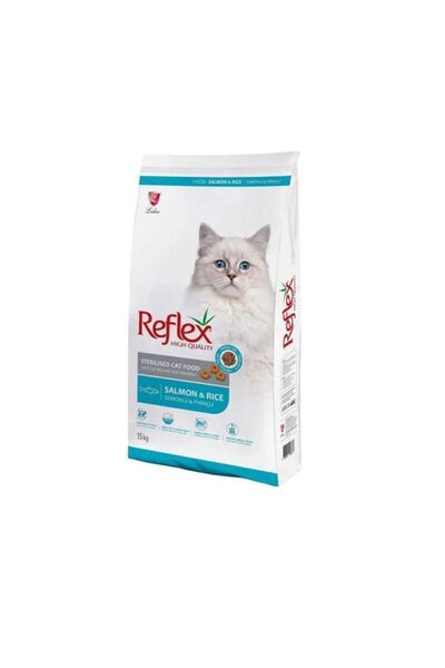 Reflex Sterilised Kısırlaştırılmış Yetişkin Kedi Maması Somon Balıklı 15 kg