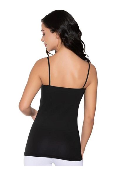 GÜMÜŞ Thin Lace Silver Tank Top - Lycra, Rope Strap, Model 3105