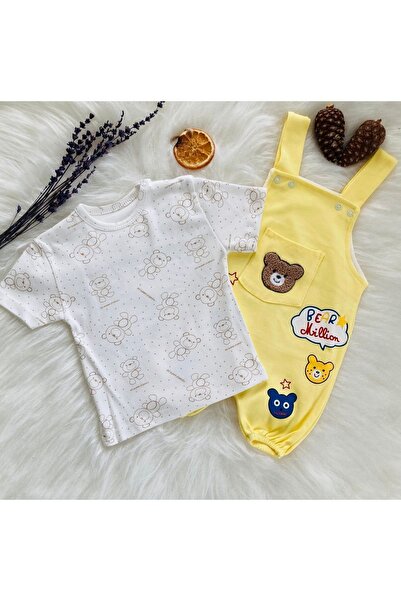 Million BABY BOY GARDENER WITH BEAR PRINT