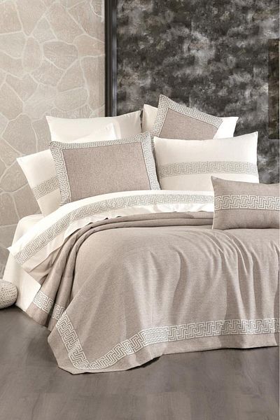 Çeyiz Diyarı Beige Colored 10 Piece Dowry Set - Seconds