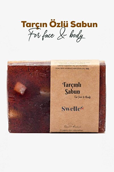SWELLE صابون طبيعي مصنوع يدويًا من الجلسرين مع خلاصة القرفة |   تركيبة عشبية ...
