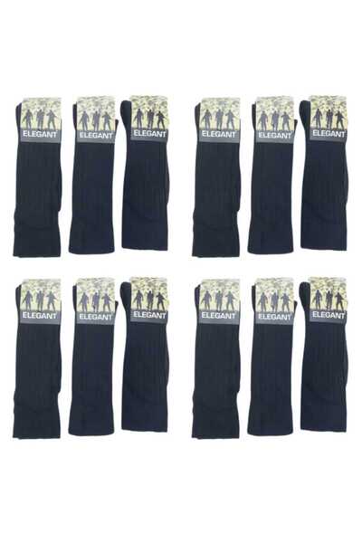 hefox 12 Çift Erkek Elegant Kaliteli Burnu Dikişsiz Asker Bot Çorabı