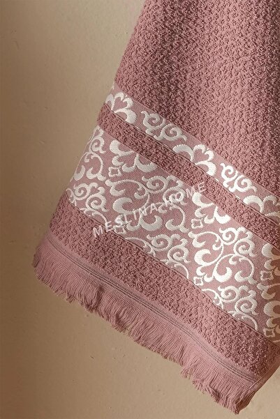 Meslina Home 6 db Jacquard és rojtos törölköző készlet - Kéz- és arctörlő 50x90 cm-hs-jacquard50x90