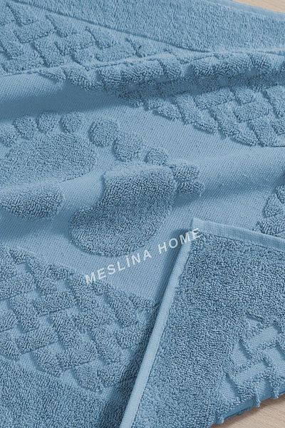 Meslina Home Πετσέτα ποδιών 50x70cm Extra Soft Paste - Μονή, Μπλε