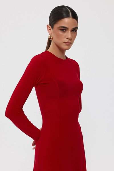 Seda Yalçın Atelier Blaivs Red Long Sleeve Spanish Dress