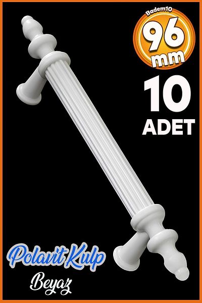 Badem10 (PLASTIC HARD) Polavit 96 Mm Mâner alb Mobilier Bucătărie Sertar Dulap Mâner Mâner Mânere 10 buc