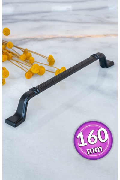 SHAYMA SİYAH METAL KULP 160MM (16 CM) MOBİLYA KULPU,DOLAP KULPU,MUTFAK DOLAP ...