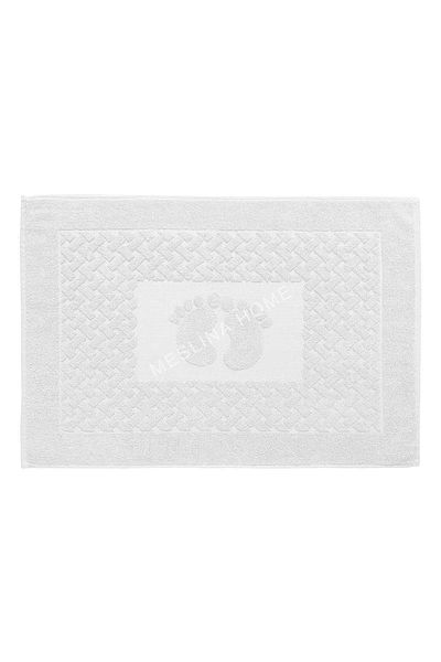 Meslina Home 50x70cm Λευκή Πετσέτα Ποδιών Extra Soft