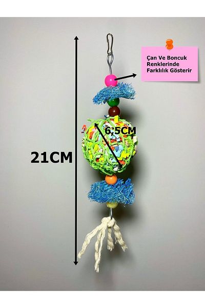 Ciko Kafes Colorful Braided Birds - Paper Shred Horse Toy