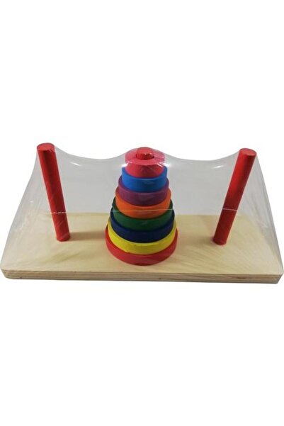 Tıfıl Toys Hanoi Kulesi Ahşap Matematiksel Zeka Oyunu Tıfıl Toys 531